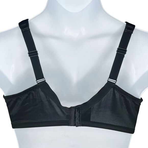 Soma Sensuous Sides 3 Inch Minimizer Bra sz 42DD * Black Side Slimming Soft - Picture 3 of 4